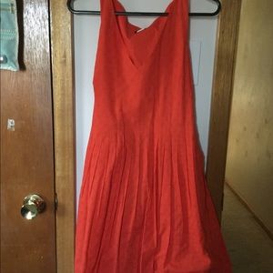 Jcrew orange summer dress